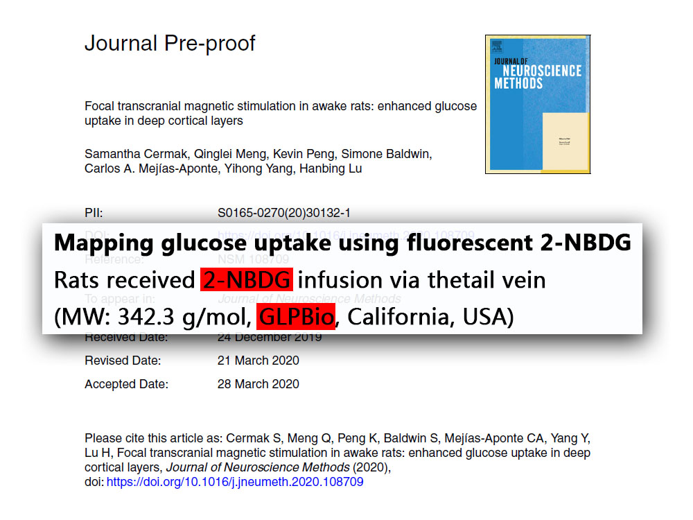 2-NBDG | Fluorescent glucose analogs | CAS NO.:186689-07-6 | GlpBio