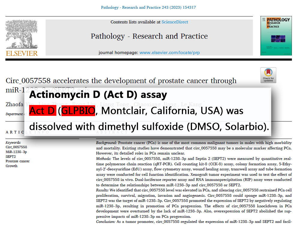 Actinomycin D | RNA polymerase inhibitor | CAS NO.:50-76-0 | GlpBio