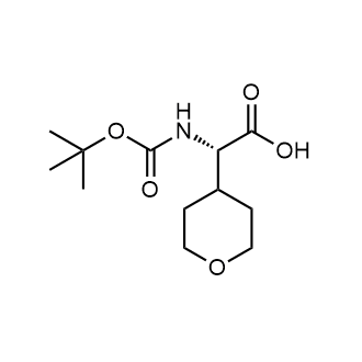 (S)-2-(tert-Butoxycarbonylamino)-2-(tetrahydro-2H-pyran-4-yl)acetic acid Chemical Structure
