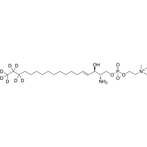 Sphingosylphosphorylcholine-d7 Chemical Structure
