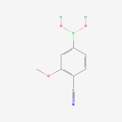 (4-Cyano-3-methoxyphenyl)boronic acid (contains varying amounts of Anhydride) Chemical Structure