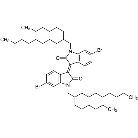 6,6'-Dibromo-1,1'-bis(2-hexyldecyl)isoindigo Chemical Structure